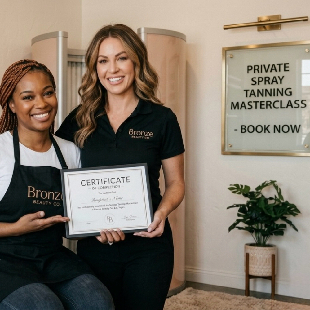 PRIVATE 1-ON-1 MASTERCLASS at Bronze Beauty Co. in Las Vegas, NV