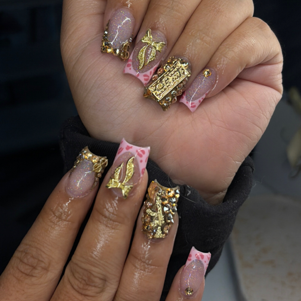 Full Acrylic Set at The Look Beauty Lounge in Bakersfield, CA