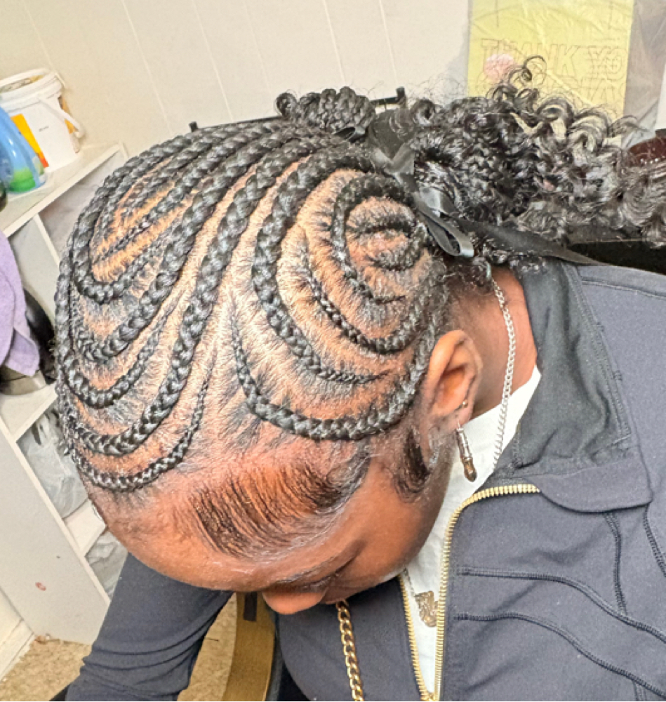 Small Cornrows at Braids By Bonitaa in Syracuse, NY