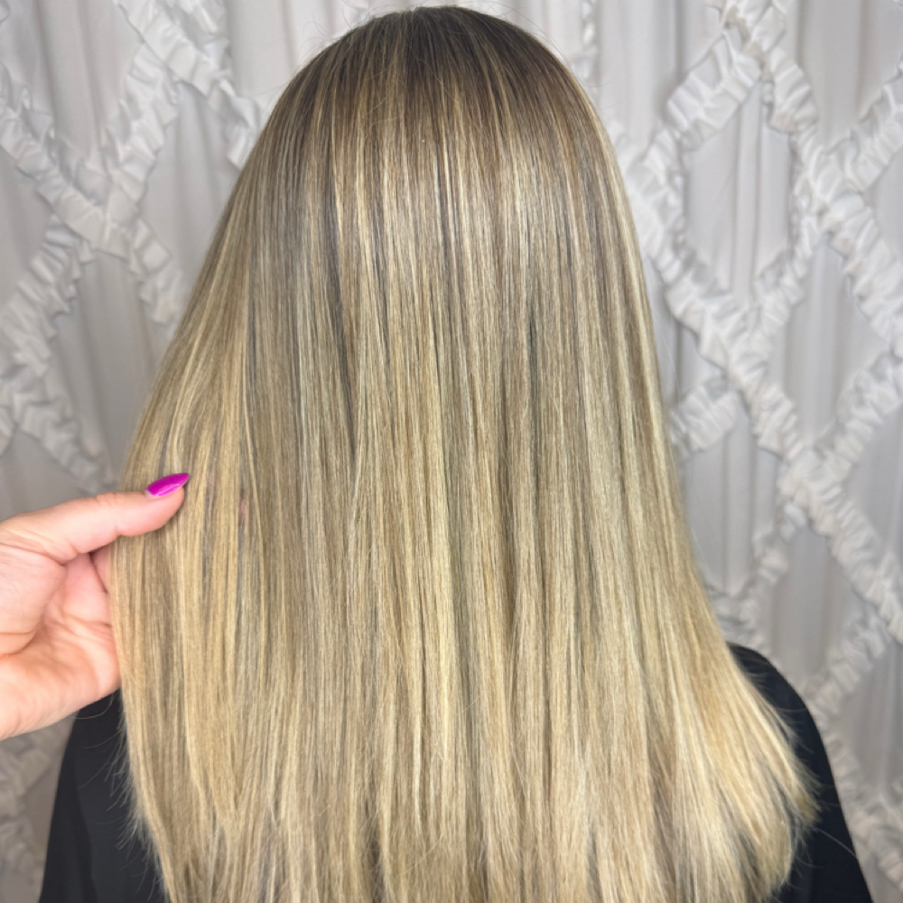 Partial Foil/Balayage & Cut at Hair Designs by Jessica in Cary, NC