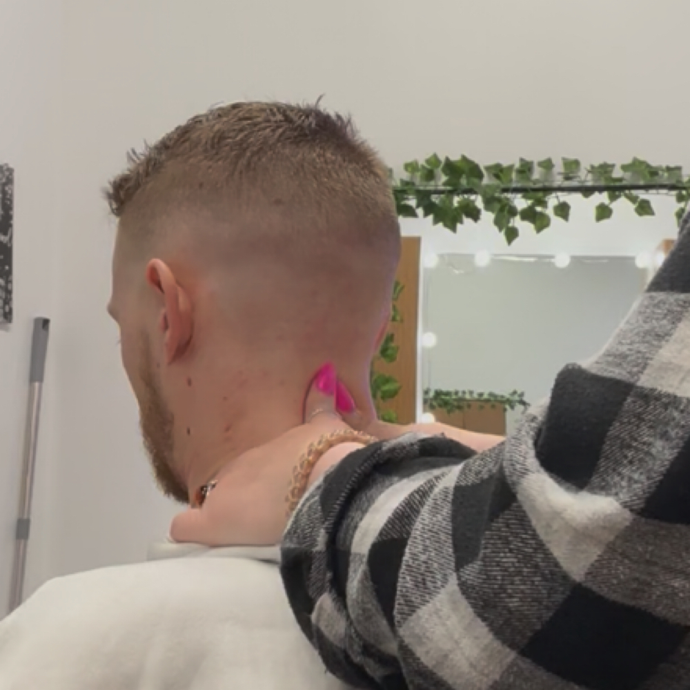 Hot Lotion Neck + Shoulder Massage at Hair By Maddie Renner in montgomery, OH