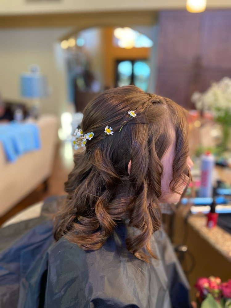 Hair Updo Styling (Short/med)