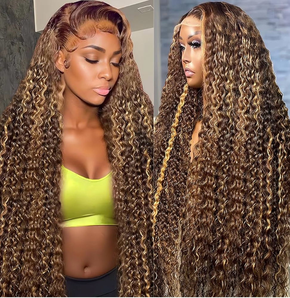 Curly Highlight Wig+ install