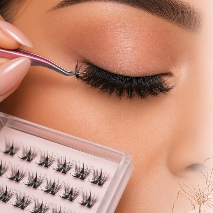 Lash Cluster Application at Beauty Line in Orangeburg, SC