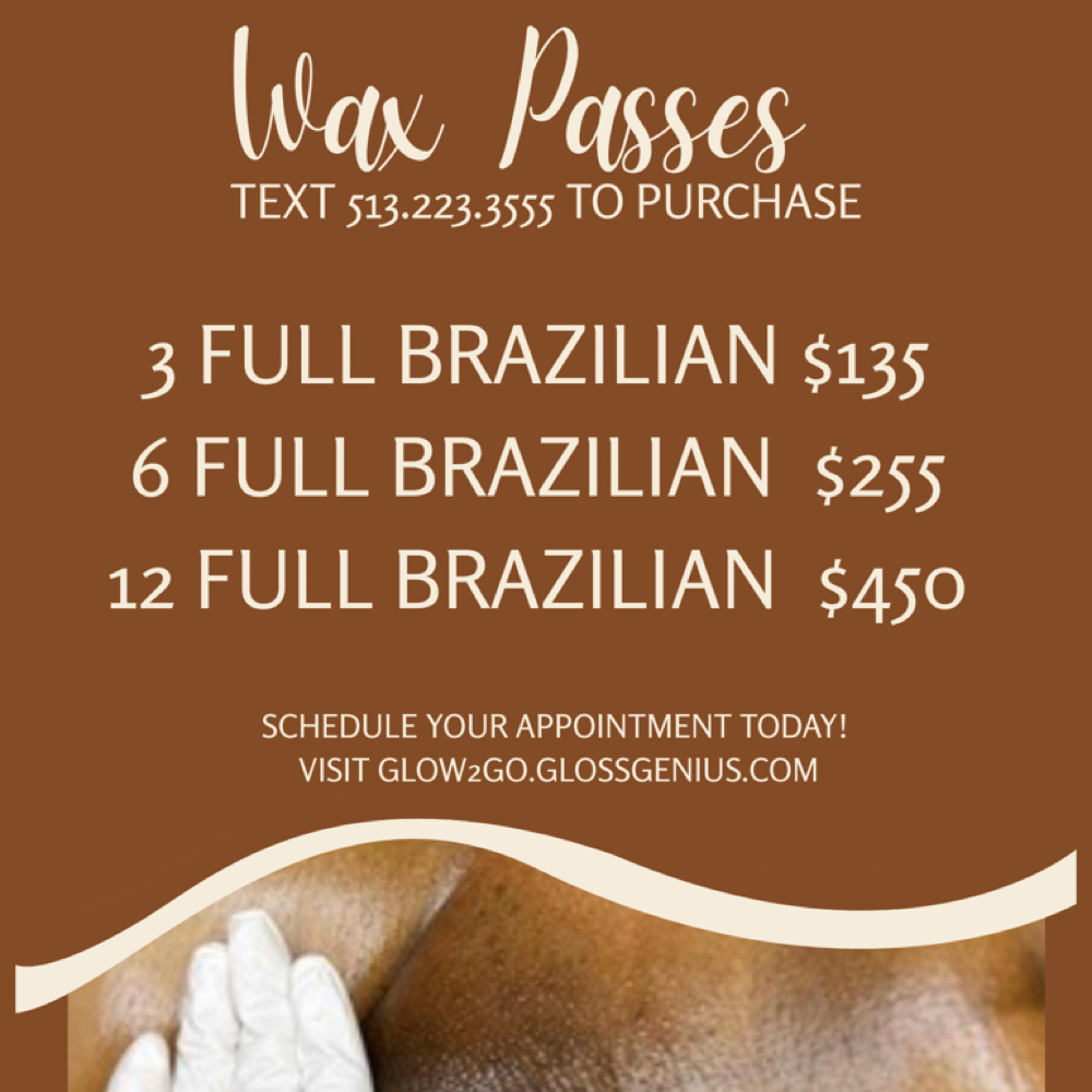6 WAX PASS SPECIAL at Glow2Go in Cincinnati, OH