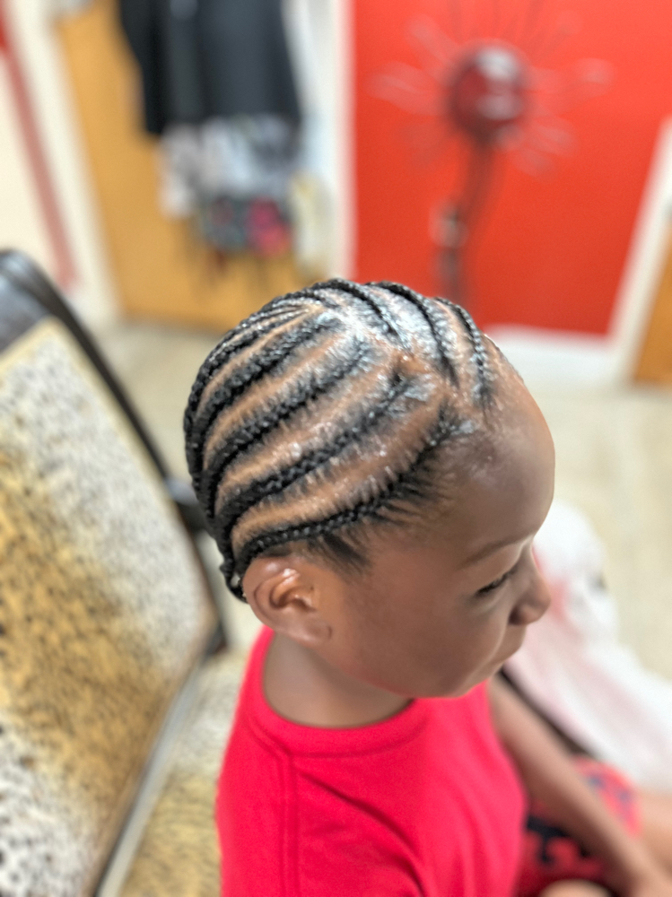 Kids Braids With Their Natural Hair