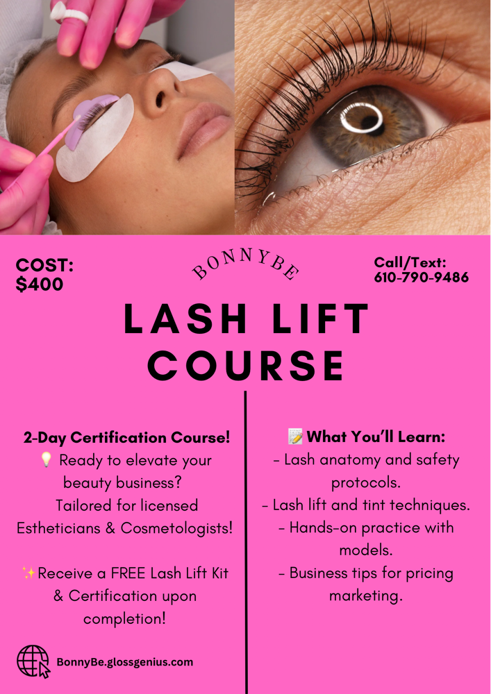 Lash Lift and Tint Course