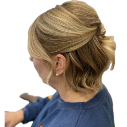 Half Updo at The Beauty Parlor by Alex in Watertown, MA