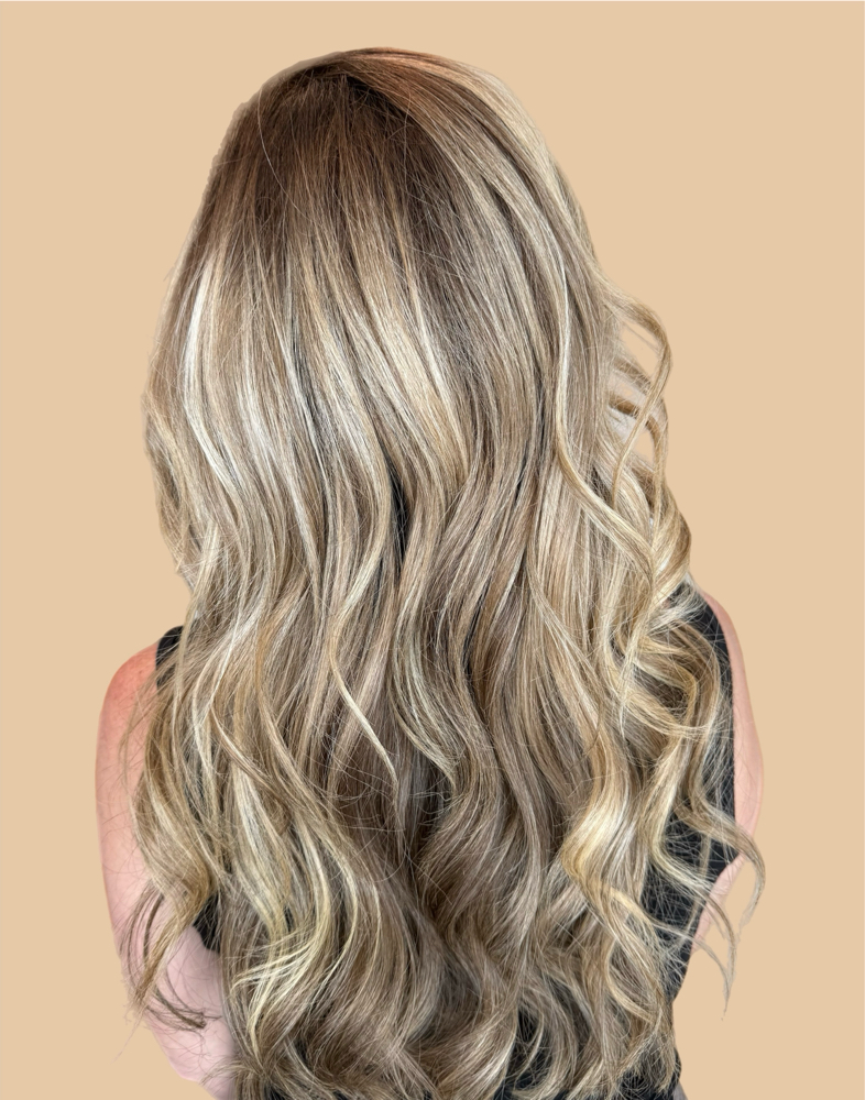 BLOWDRY WITH CURLS/FLAT IRON