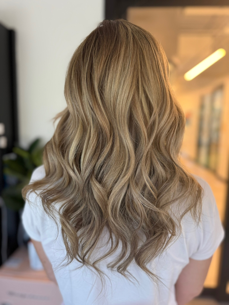 BLOWDRY WITH CURLS/FLAT IRON