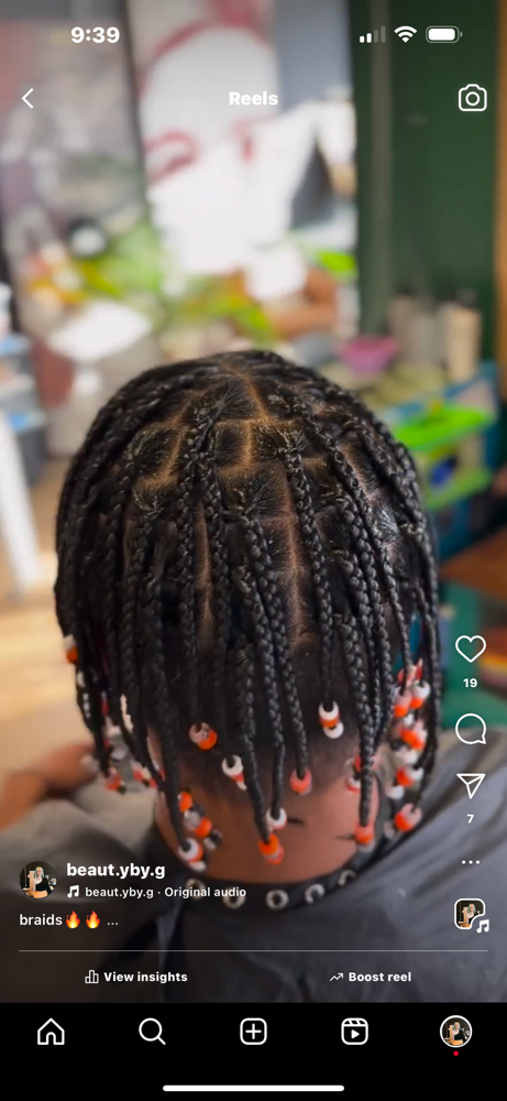 Box Braids (feed-in braids)