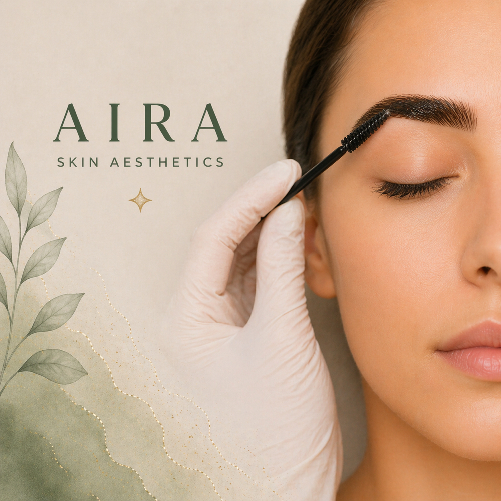 Eyebrow tinting at Aira Skin Aesthetics in Georgeotwn, TX