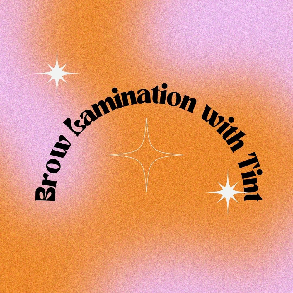 Brow Lamination With Tint