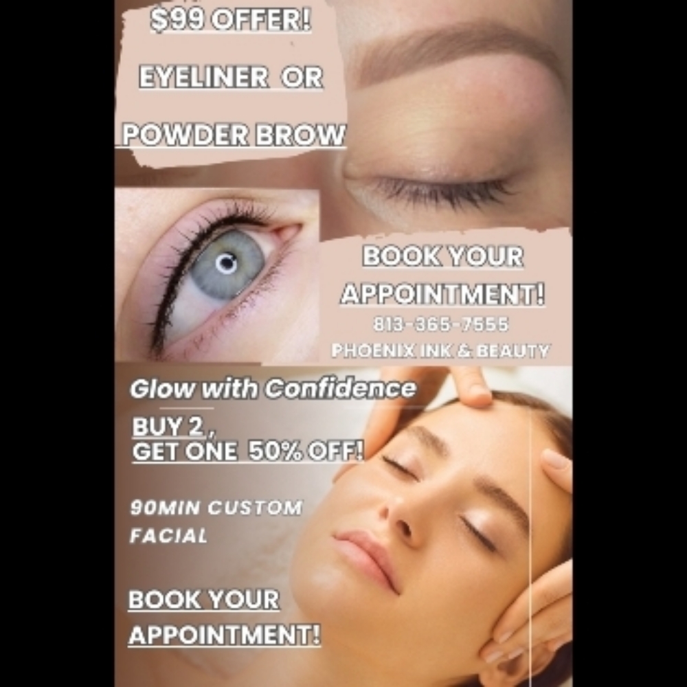 APRIL SPECIALS! at Phoenix Ink & Beauty (mobile/house-calls) in Valrico, FL