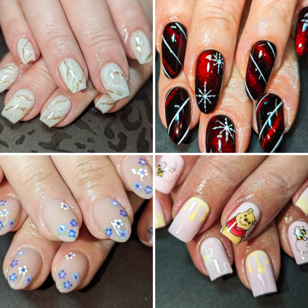 Gel X Full Set- 4 Nails Art/Hand