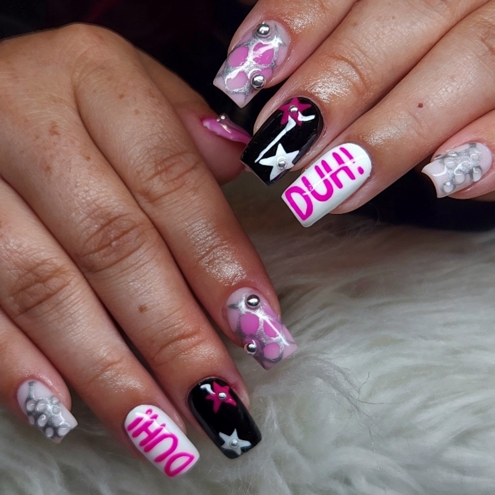 Gel Overlay w/ Detailed Manicure at Nevnailsss in Armona, CA