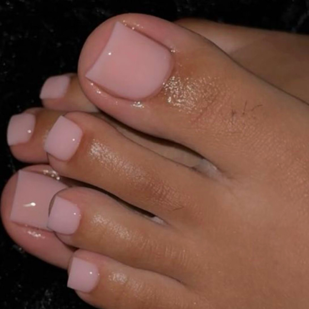 Poly gel toe nails at Serenity salon & beauty bar in Jacksboro, TN