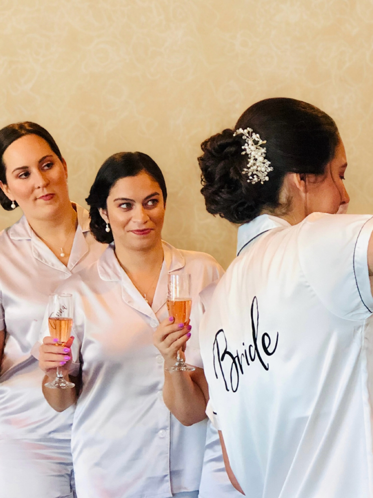 Bridal Party Updo at Vivid Strands in North Haven, CT