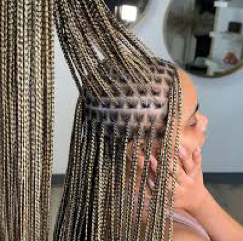 Small Knotless Braids at The Luxe Style Bar in Gastonia, NC