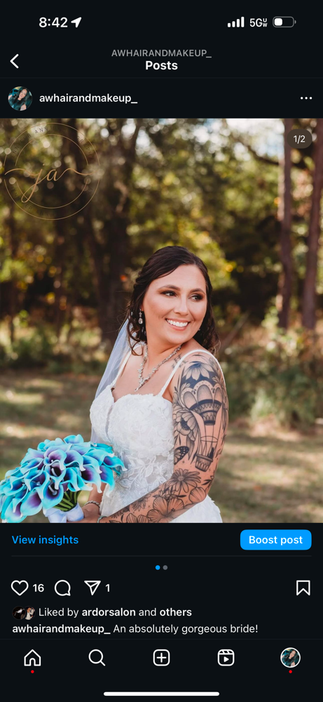 Bridal Makeup ONLY