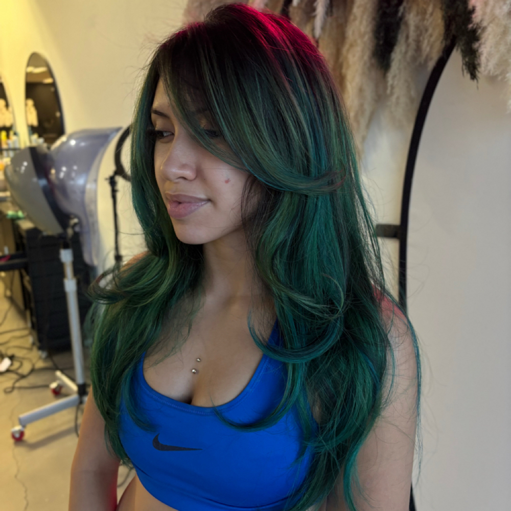 Vivid Color Add On at Elliescissorhands Glow Salon And Spa in San Antonio, TX