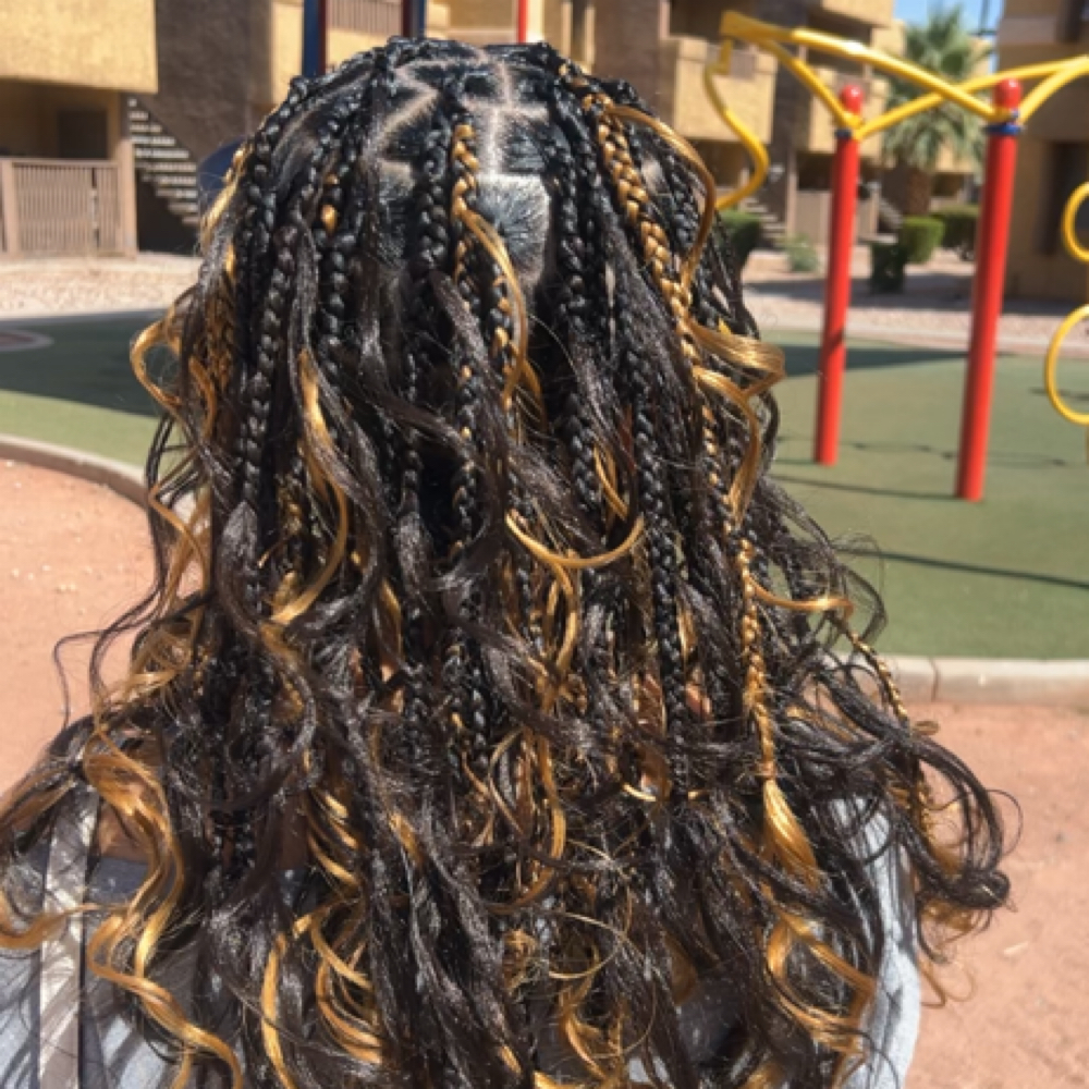 Knotless Braids at Casandra R. Studio The Luxury Healthy Hair Salon in Tempe, AZ