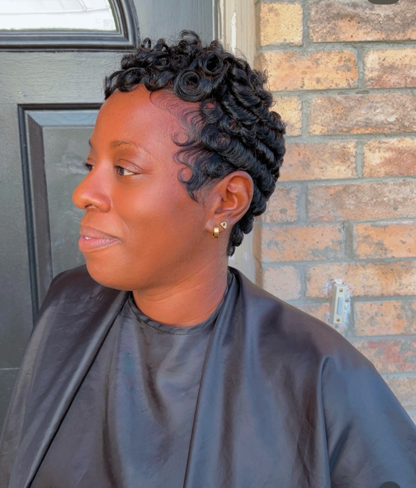 Virgin Relaxer Pixie at serve. in Fort Worth, TX