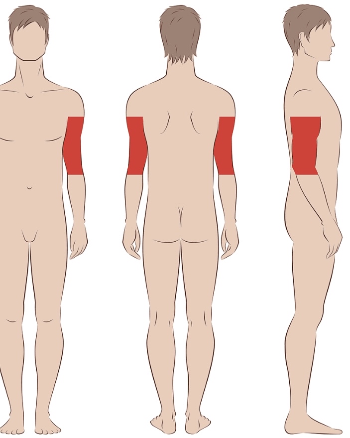Upper Arms Wax Men