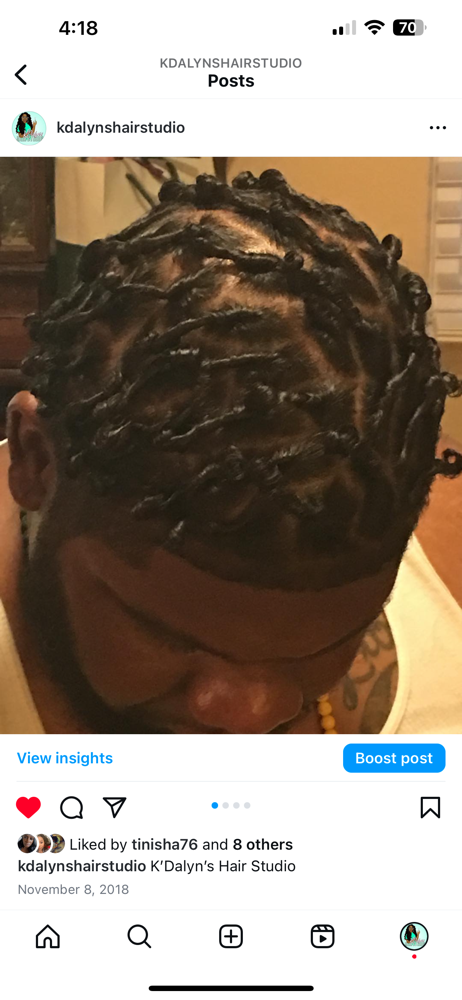 Natural Hair Comb Coil (short Hair)