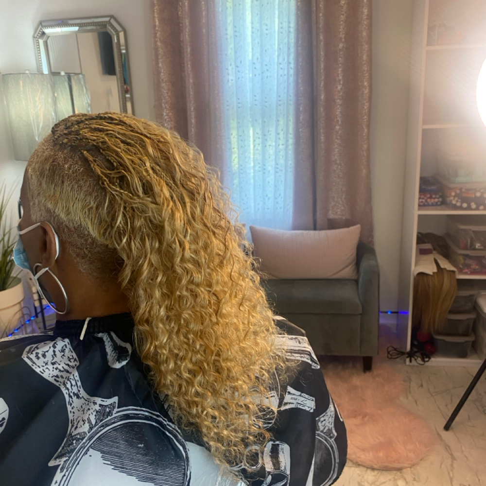 Boho Micro Braids/Shave Sides & Bac at JRoyBraids in Mobile, AL