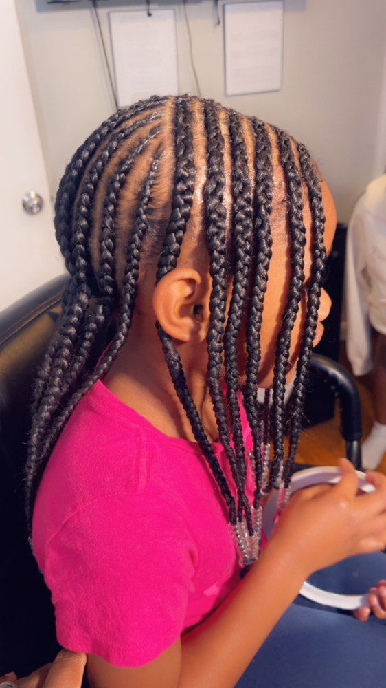 Kids Scalp Braids W/Weave at SimplyBella by DeaunderBarnes in Huntsville, AL
