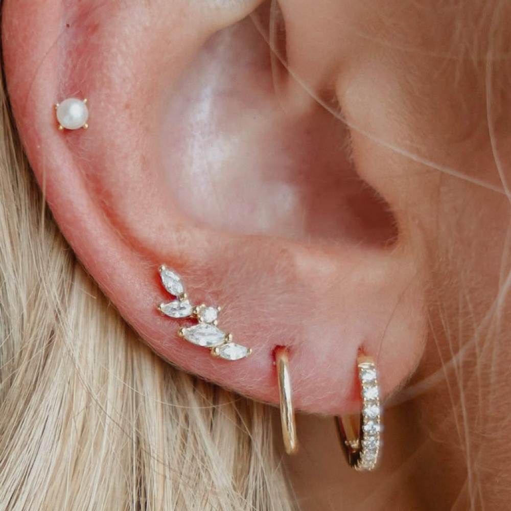 Single Piercing-lobe,cartlidge,nose at Radiant Road Studio + Mobile Spray Tans, Ear Piercing Bar in North Liberty, IA