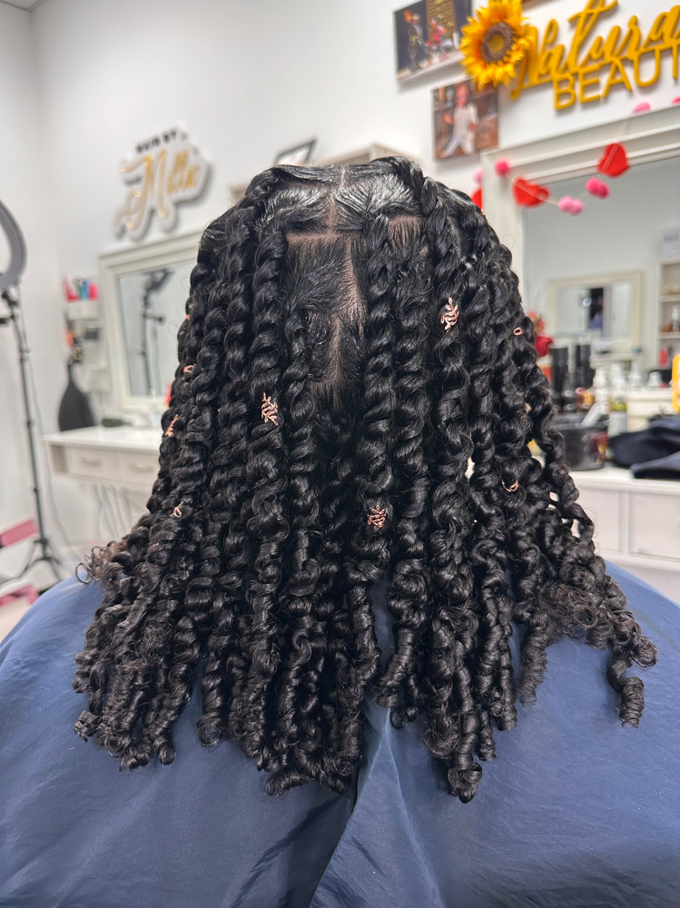 Medium Plaits Or 2 Strand Twist