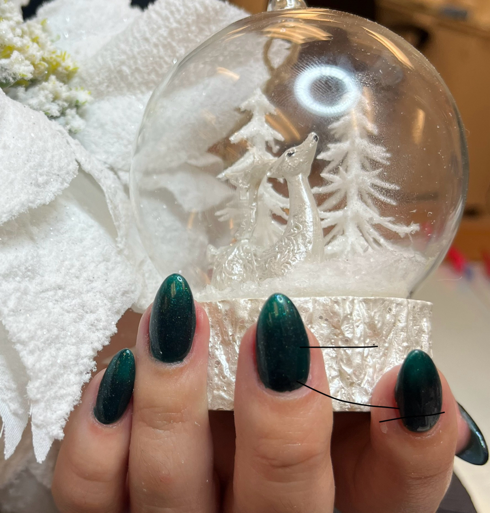 Acrylic Fullset/1 Color/no Nail Art