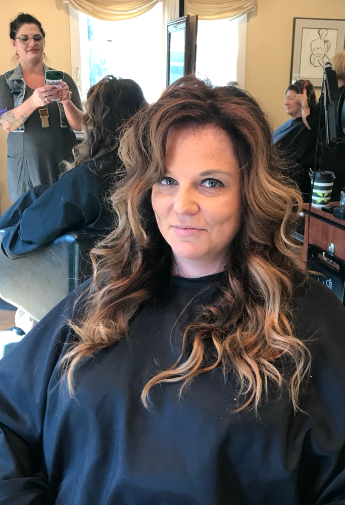 “Just Enough partl.” Al La cart at Kellina Z Hair Studio LLC in Chalfont, PA