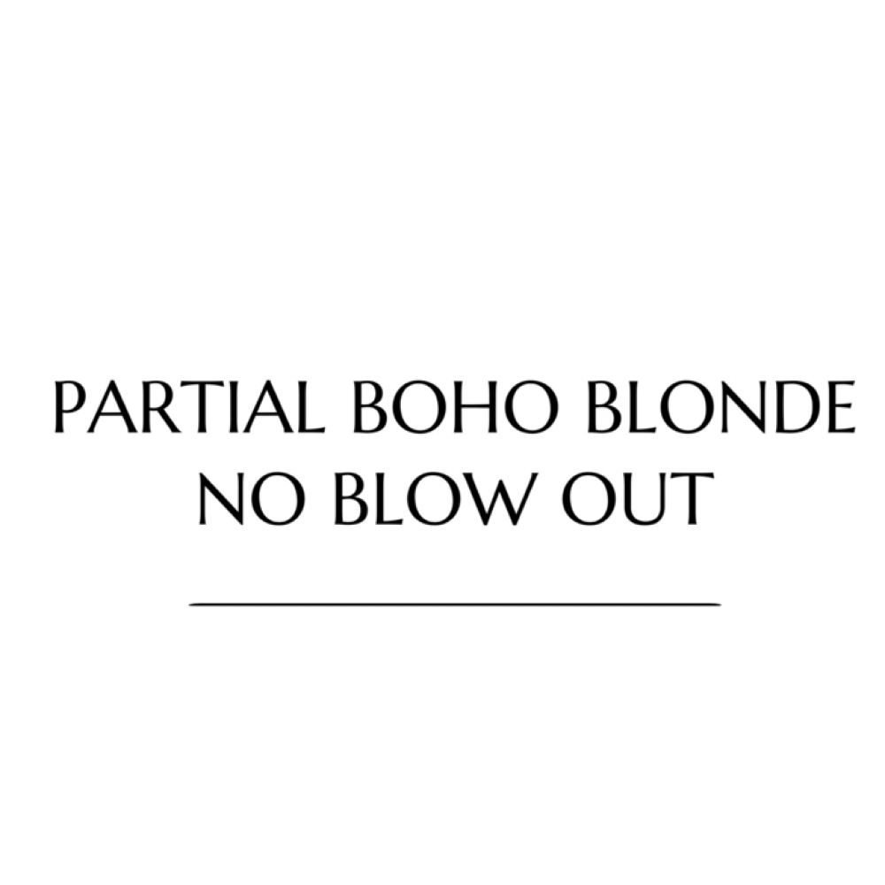 PARTIAL BOHO BLONDE - NO BLOW OUT at Boho Beauty Bar in Hammonton, NJ
