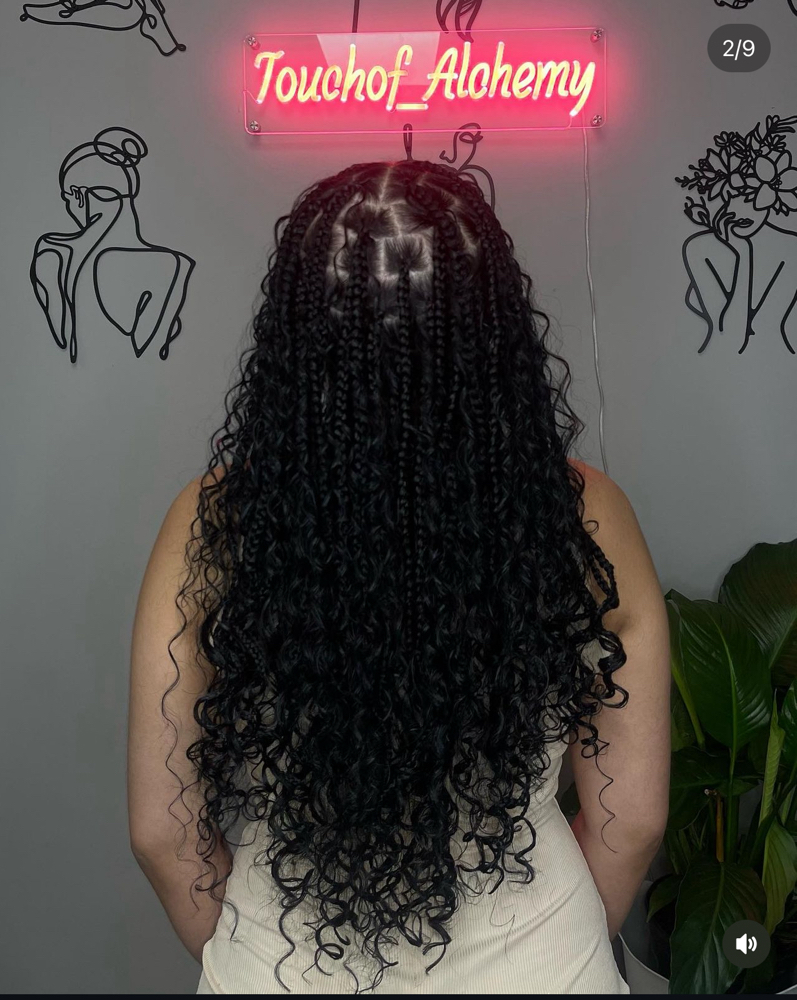 Knotless Boho Braid Style