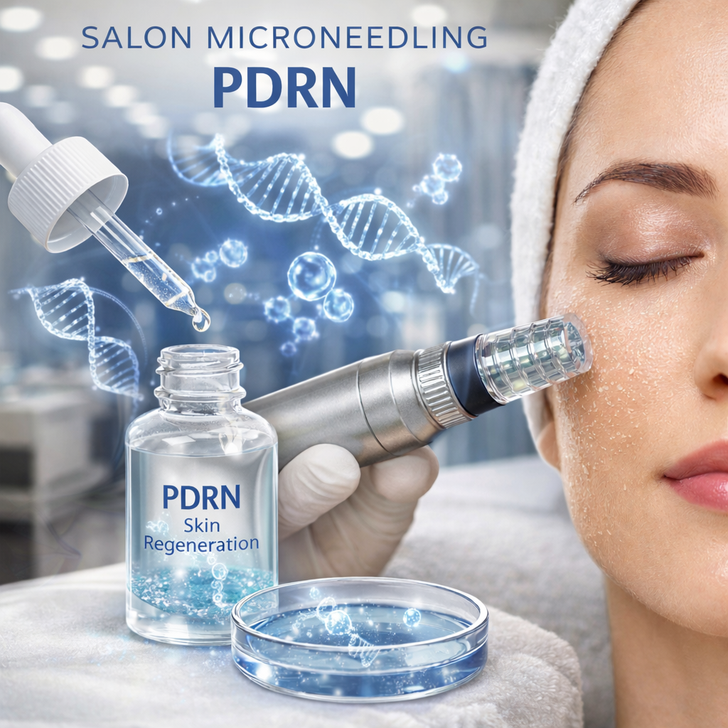 Microneedling Salmon PDRN at Aesthetica Organic Spa in Houston, TX