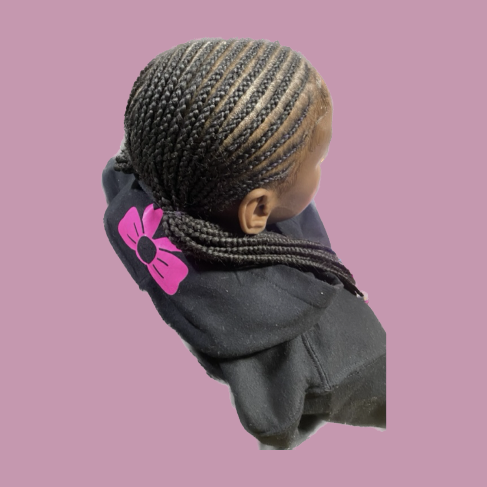 Kids Braids w/hair (s)