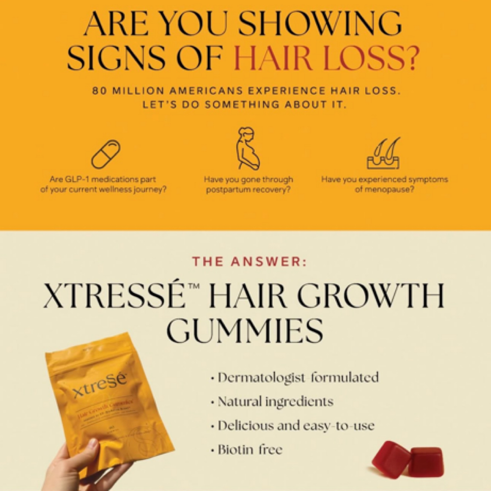 Xtresse NAD Hair Gummies at Dvash Aesthetics in Lubbock, TX