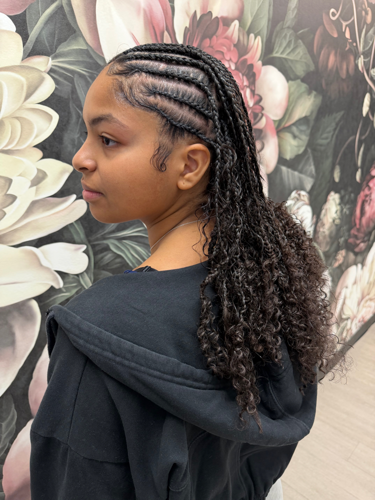 Half And Half W/ Curls