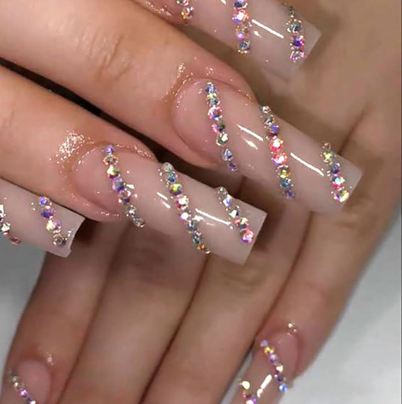 Half Bling Nail