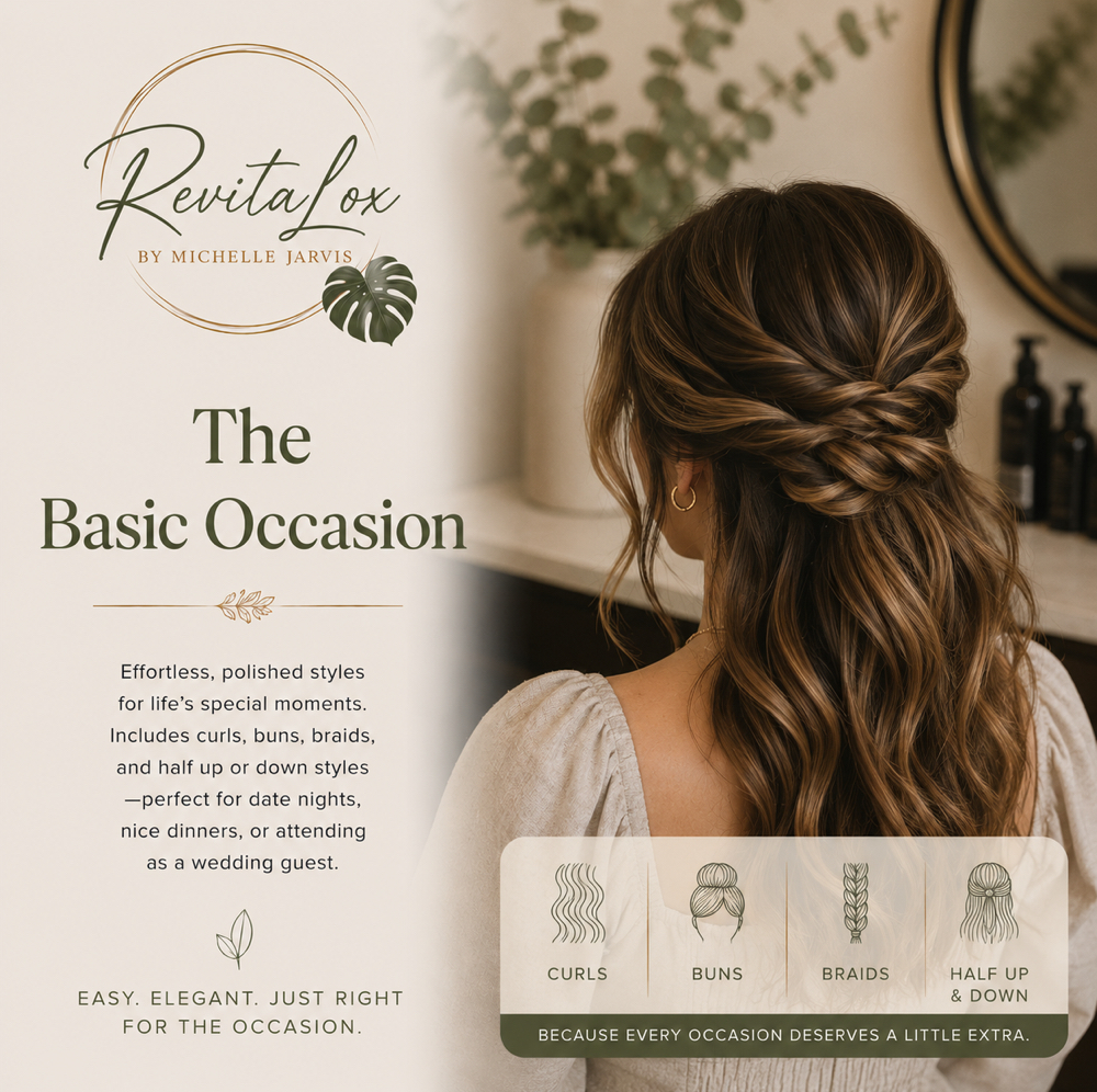 THE BASIC OCCASION at RevitaLox Beauty/ Michelle Jarvis in Delaware, OH