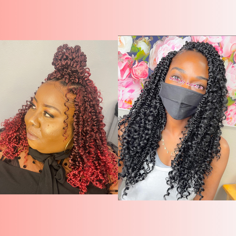 Boho Braids Crochet Curly Hair Add