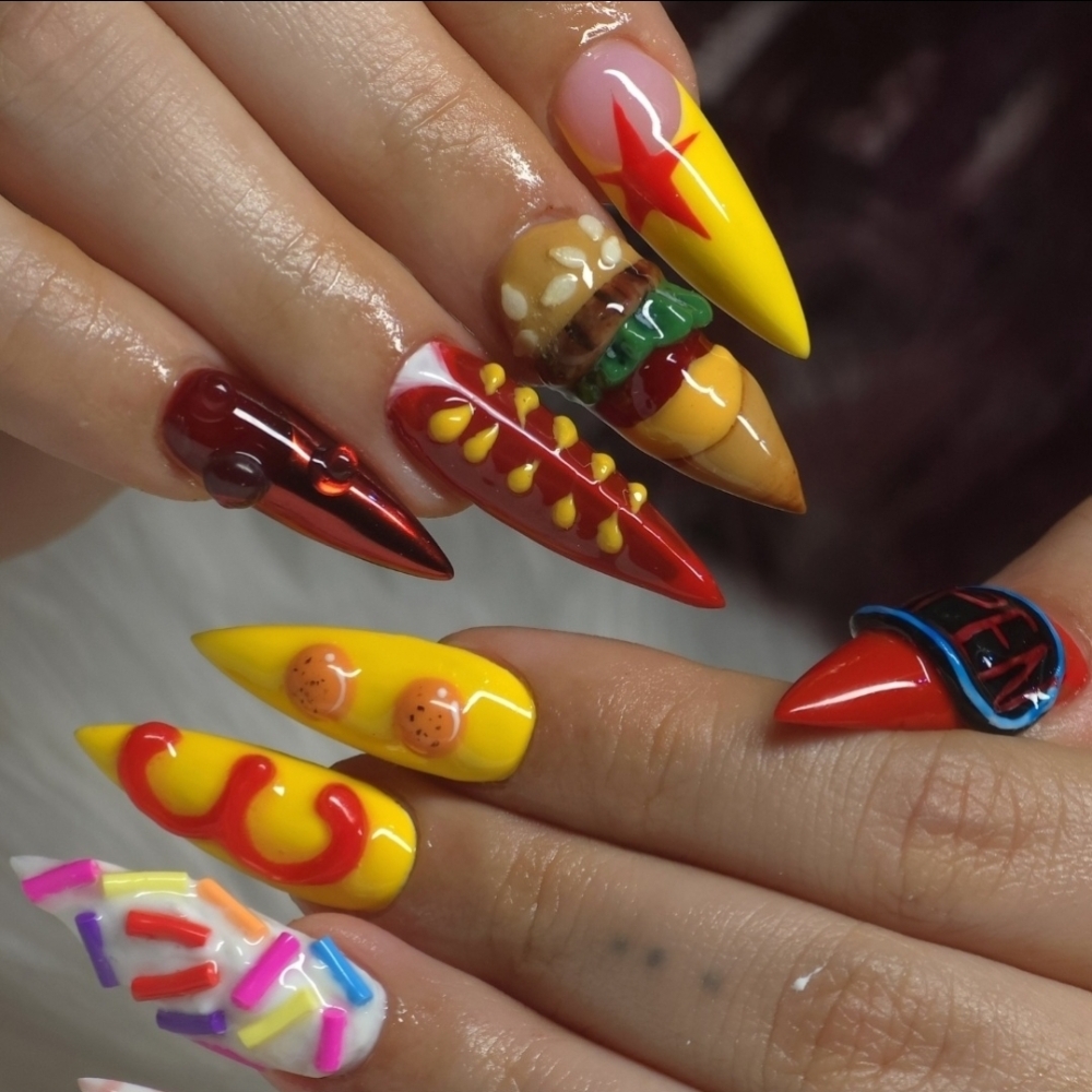 [Add On] 3D Sculpted Nail Art at Worm Nails Studio in San Antonio, TX