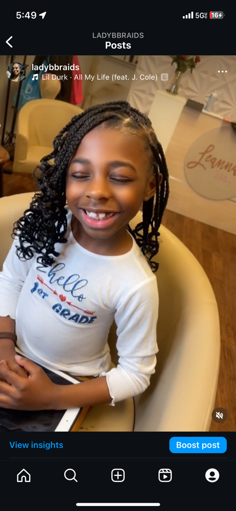 Kids Knotless (8 & Under)