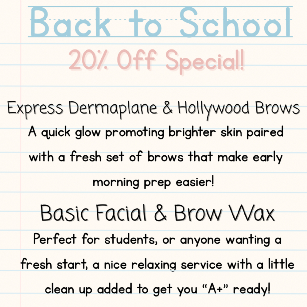 Back to School- EXPRESS/HOLLYWOOD at Haus of Glow Aesthetics in Thibodaux, LA