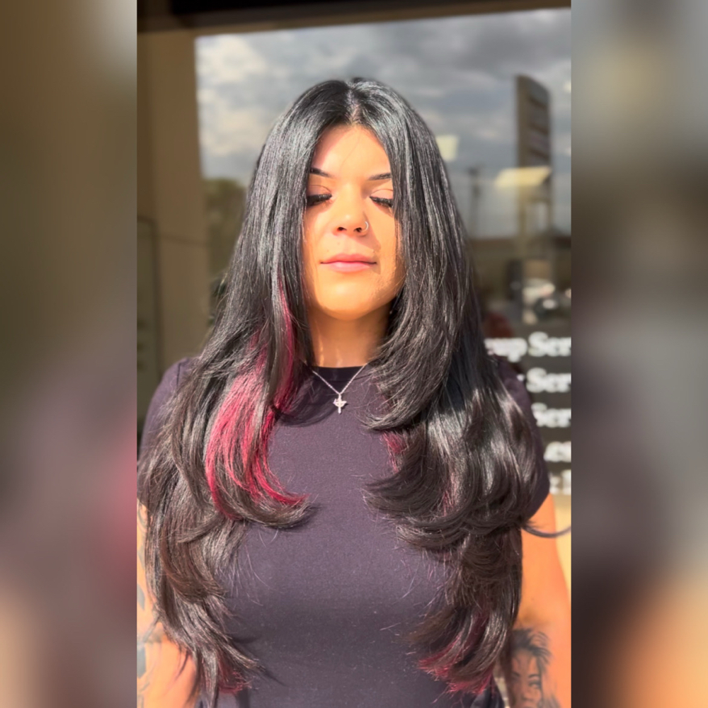 Custom “Peek-A-boo” at Wicked Cuts x Color in san antonio, TX