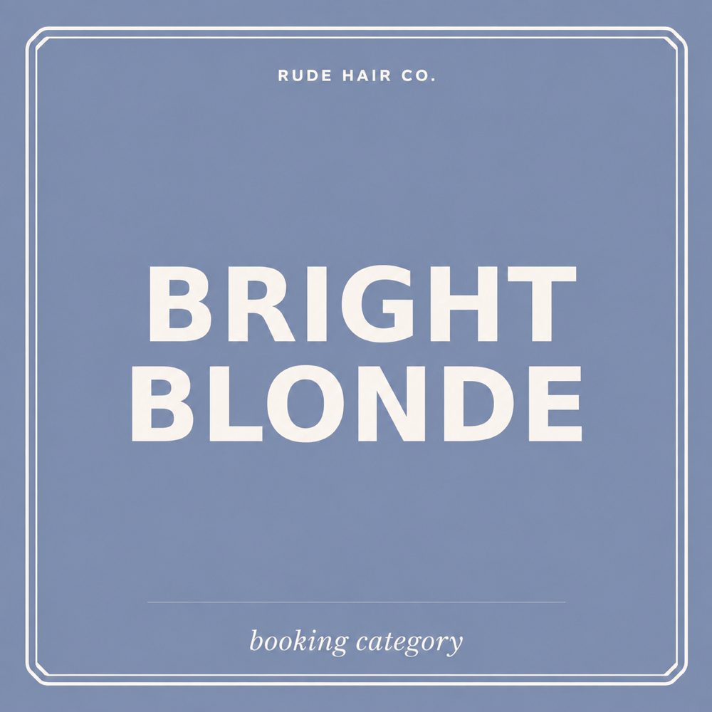 Bright Blonde at Rude hair in Chula Vista, CA