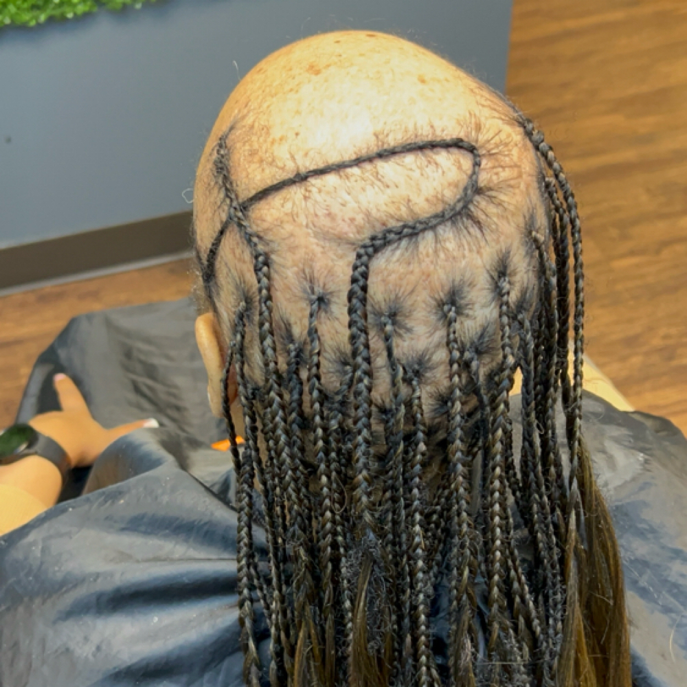 Frontal braid touch/ tighten up at TheBraider Hair Academy in Duncanville, TX